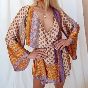 Gold Standard MultiColored Kimono Dress